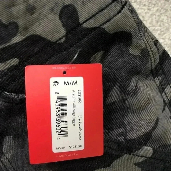 Spanx Camo Jogger Pants Black and Grey NWT NEW - Picture 8 of 14